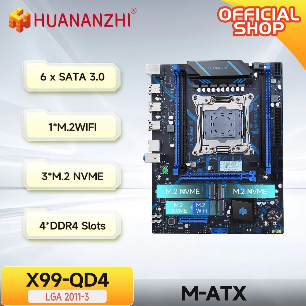 HUANANZHI X99 QD4 LGA 2011-3 X - E5 2696 V3 recension och pris
