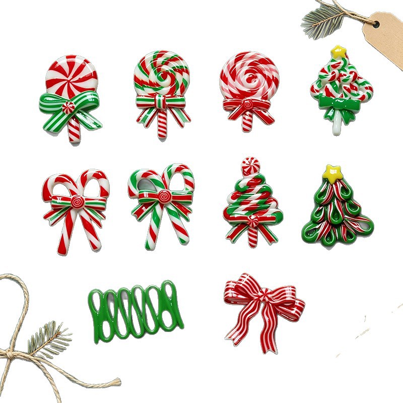 5pcs Christmas Resin Accessori - Gold 6138 recension och pris