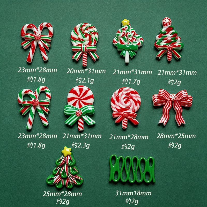 5pcs Christmas Resin Accessori - Gold 6138 recension och pris