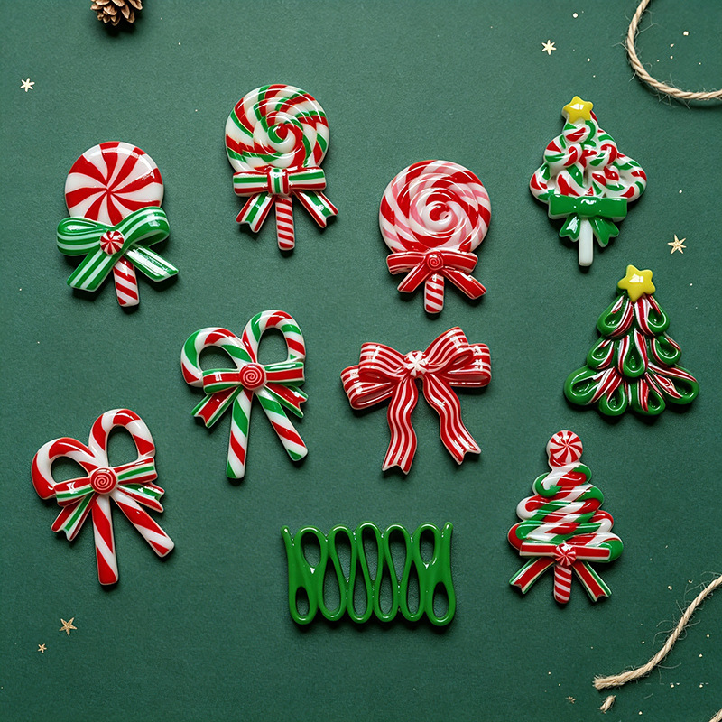 5pcs Christmas Resin Accessori - Gold 6138 recension och pris
